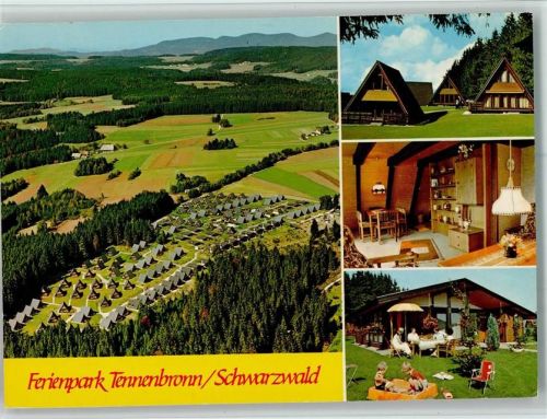Tennenbronn Luftaufnahme Fereinpark Tennenbronn Ferienhäuser Innenaufnahmen 4-Bildaufnahme