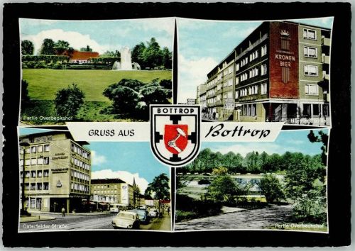 Bottrop Partie Overbeckshof Horster Straße Osterfelder Straße Wappen 4-Bildaufnahme