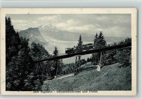 Rigibahn Rigibahn Schnurtobelbrücke und Pilatus