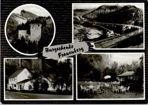 Frauenberg Gasthaus zur Burgschenke Garten Ortsansichten 4-Bildaufnahme