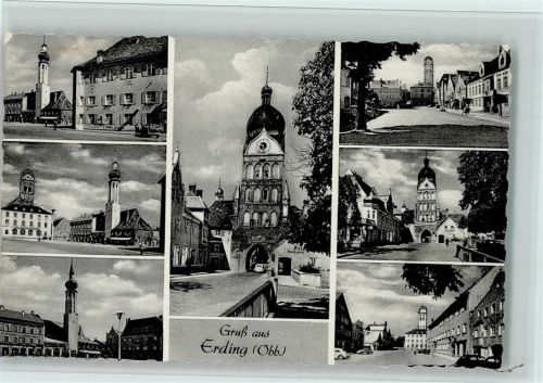 Erding Ortsansichten Kirche Tor Turm Mehrfachaufnahme