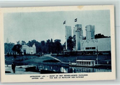 Vue sur le Pavillon des Pays-Bas 1930, offiz. AK