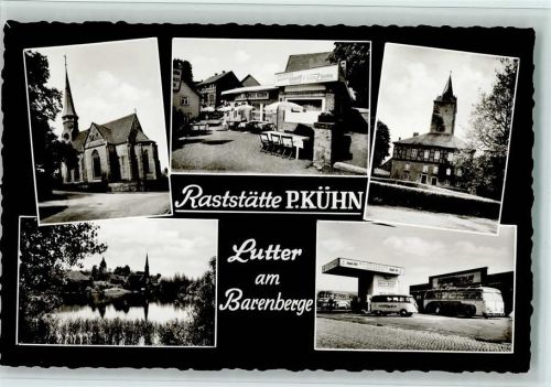 Lutter See Kirche Raststätte P.Kühn Omnibus VW-Bus