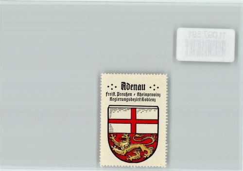 Adenau Vignette Wappen Kaffee Hag ca 1920-1940