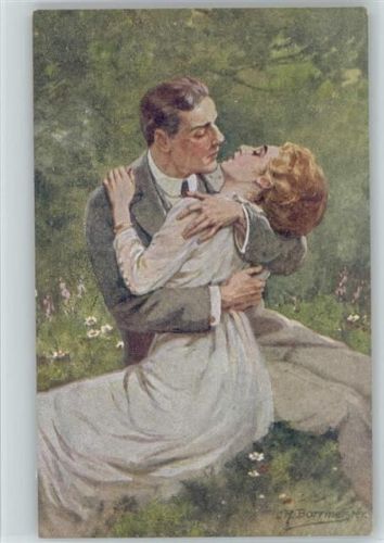 Verlag Wolff K 1343 - "Liebeswonne" Poesie Borrmeister, R. Künstlerkarte