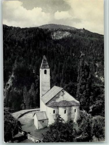 Tiefencastel 1960 Schweizer Pfadfinderinnen , Kloster Müstail Kirche , sehr gute Erhaltung AK