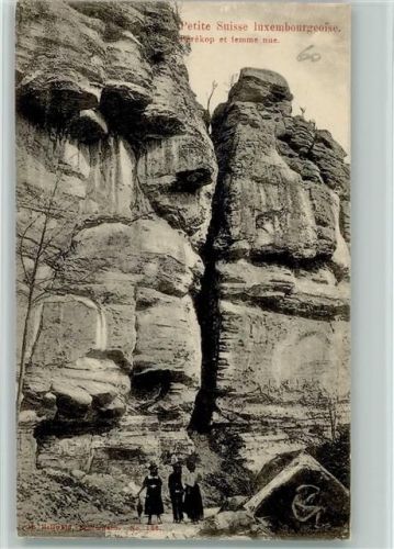 Echternach Petit Suisse Luxembourgeoise Pérékop et femme nue