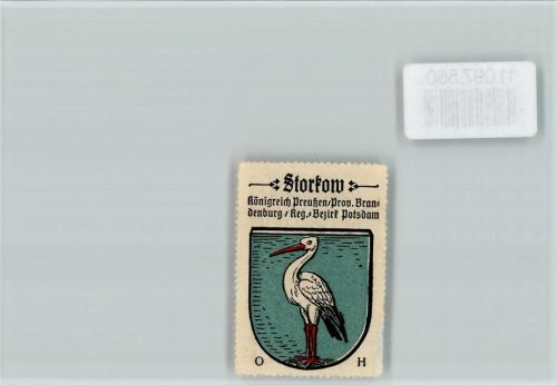 Storkow Vignette Wappen Kaffee Hag ca 1920-1940