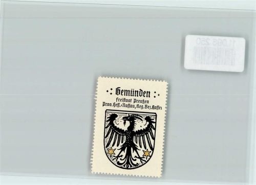 Gemünden Vignette Wappen Kaffee Hag ca 1920-1940