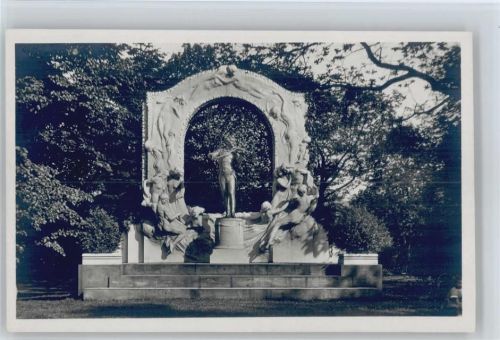 Wien - Johann Strauss Denkmal Foto 1930 AK