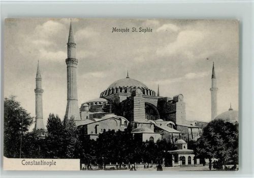 1918 Constantinople Mosquée St. Sophie