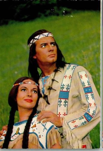 D 17 Pierre Brice und Karin Dor in Winnetou II. Teil