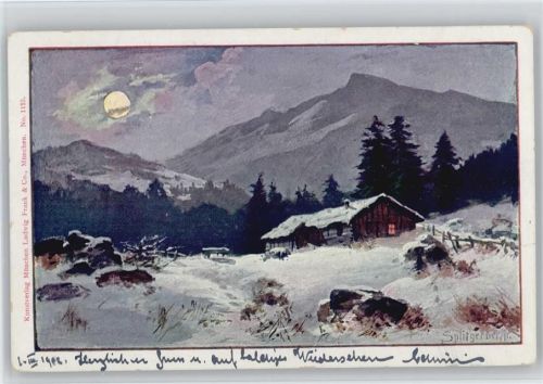 1902 AK Winterlandschaft