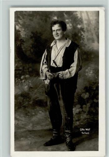 Otto Wolf im Kostüm Foto Ak