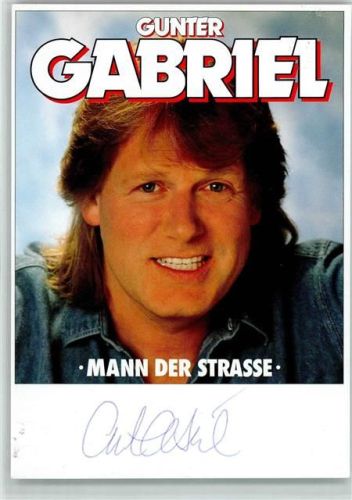 Gunter Gabriel Original Autogramm