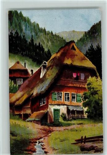 Schwarzwaldhaus , Serie 425-66 Verlag GMT Aquarellkarte