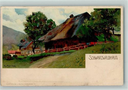 Veltens Künstler Nr. 50 AK sign Mutter - Schwarzwaldhaus , litho