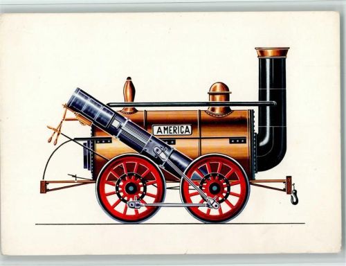 Stephensons Lok America 1828 - Zeichnung Swoboda