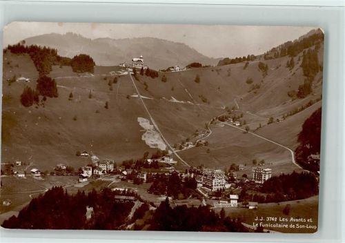 Les Avants Le funiculaire de Son-Loup Seilbahn von Son-Loup