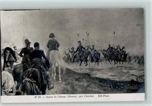 1912 Nr. 67 Apres la Charge, par Chartier Foto AK