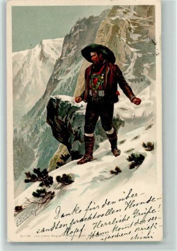 1902 Serie VII "Aus unseren Bergen" litho AK