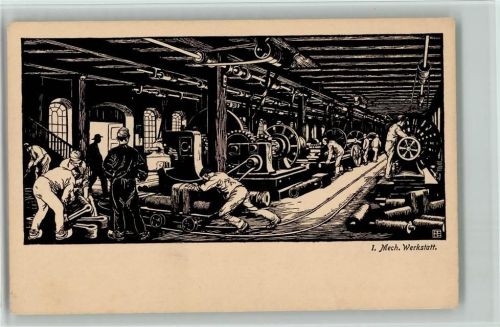 Essen Mech. Werkstatt - 1812-1912 - Historisches aus den Krupp Betrieben, Berufe , Technik
