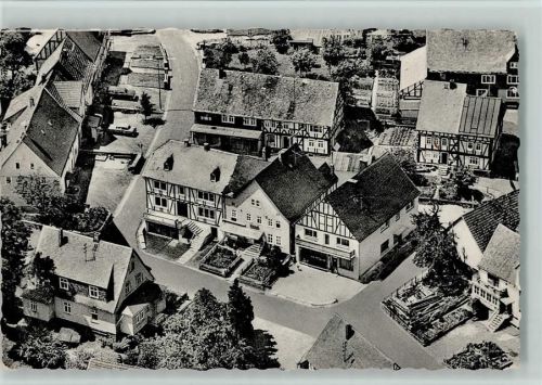 Holzhausen Sehr schönes Luftbild mit Kaufhaus Moos 1960 AK
