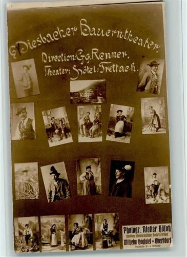 Diesbacher Bauerntheater Foto 1912 AK