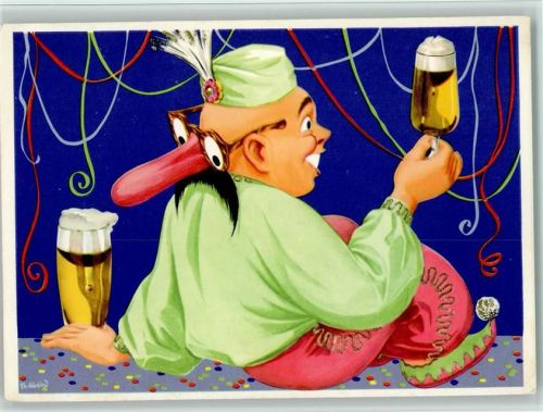 Fasching - Bier trinken - Bierwerbe GmbH sign Abeking
