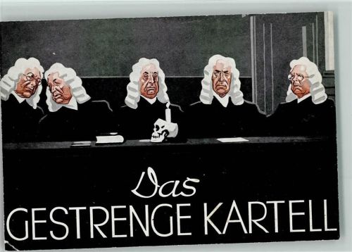 Das gestrenge Kartell - Richterbank - Totenkopf 1936 AK