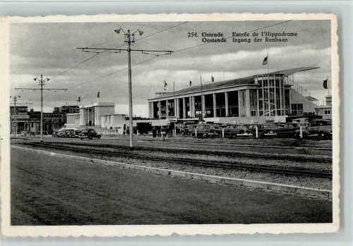 Ostende - Eingang zum Hippodrom ca 1955 AK