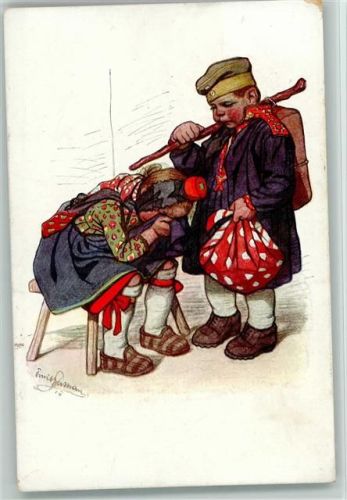 1918 Hessische Trachten Nr. 7 - Kinder in Uniform
