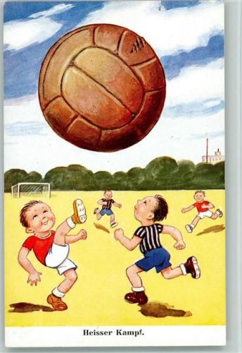 Heisser Kampf mit einem Riesenball - Humor - Kinder Serie 5071-3 AK