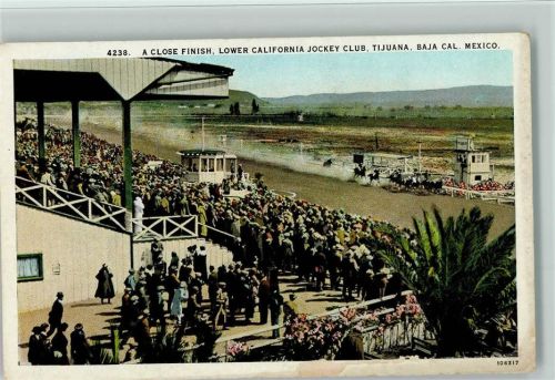 A close Finish, 1926 Lower California Jockey Club Tijuana Mexico