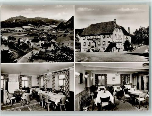 Bleibach Gasthaus Stollen Innenaufnahme Ortsansicht 4-Bildaufnahme