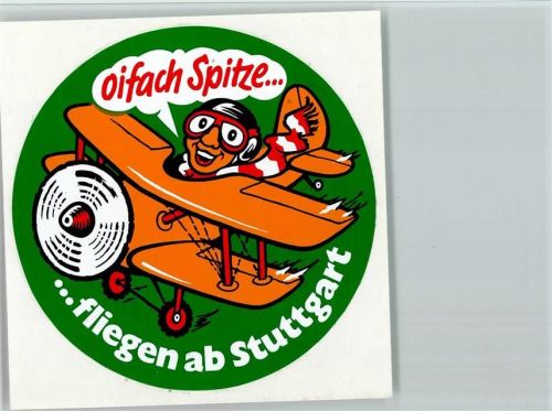 Aufkleber - Fliegen ab Stuttgart