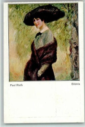 sign Paul Rieth - Bildnis, Glamour Frau