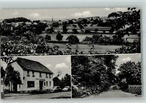 Wallmerod Gasthaus zum Westerwald Aptierter Stempel Pension VW Käfer Auto