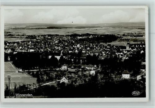 Winnenden 1937 Teilansicht, gute Erhaltung AK