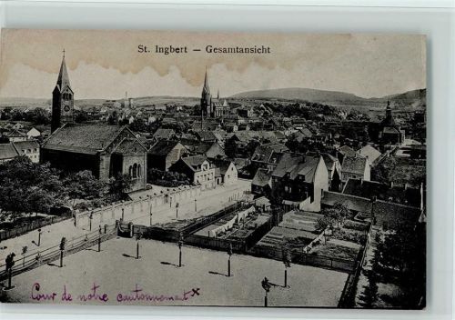 St. Ingbert Teilansicht AK Wasserfleck