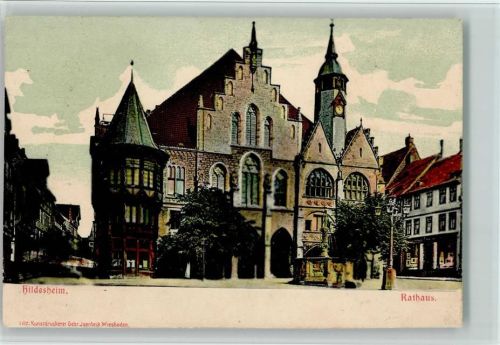 Hildesheim Reliefdruck Rathaus Brunnen