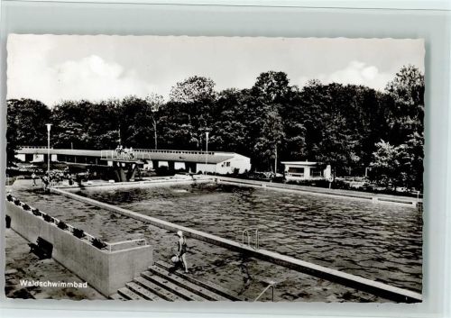 Mörfelden 1966 Waldschwimmbad , sehr gute Erhaltung AK