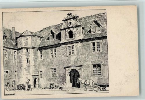 Kassel im Marstall - Federzeichnung