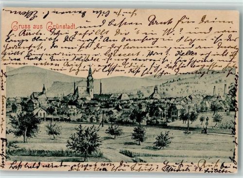 Grünstadt 1900 Gesamtansicht