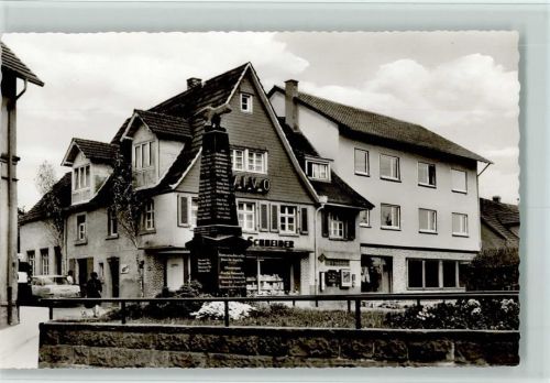 69251 W6901 Gaiberg , Baden Foto AK Cafe Schneider, Kriegerdenkmal , sehr gute Erhaltung AK