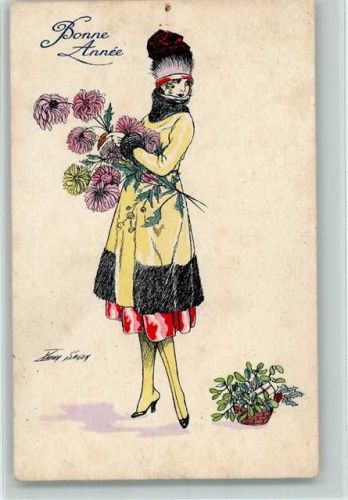 1921 Bonne Annee - Serie Nr. 65 - Verlag A. Noyer