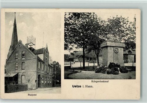 31311 W3162 Uetze - Postamt Kriegerdenkmal 2-Bildaufnahme