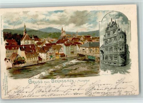 Gernsbach Gruss aus - sign C. Munch - Verlag Elchlepp -