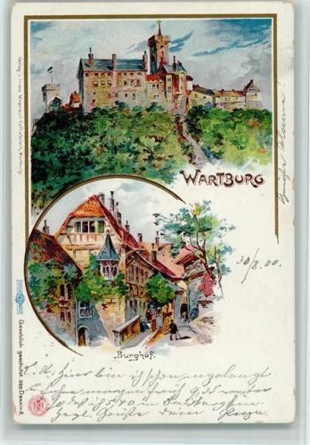 99510 O5321 Wartburg 1900 - Gruss aus - AK