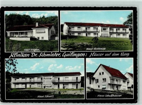 Gailingen Klinikum Dr. Schmieder Häuser auf dem Berg Haus Hegau Haus Bodensee Haus Schweiz Haus Schaffhausen